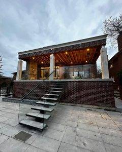 Outdoor Glass Railing Stair