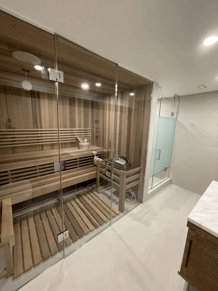 Glass Sauna Enclosure